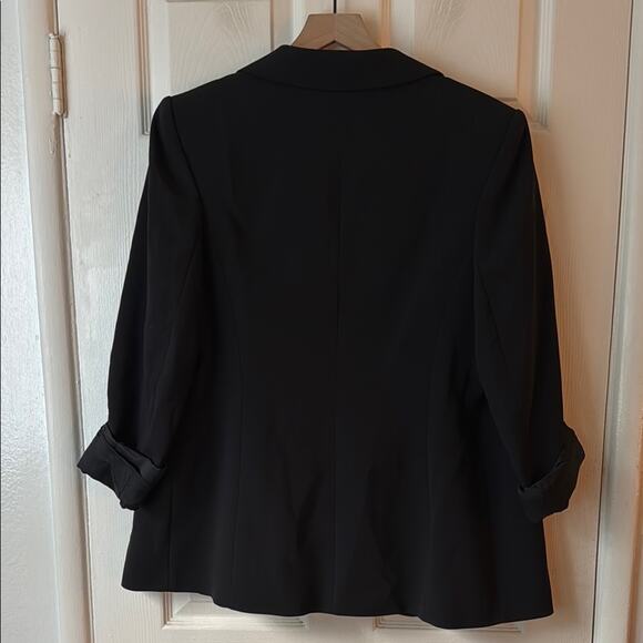 Marina Rinaldi Triacetate Black Blazer Jacket size 25/US 16 - Picture 8 of 9